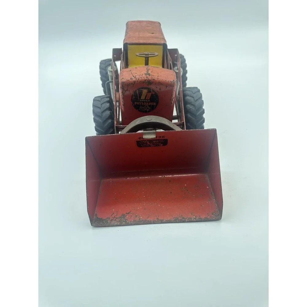 VINTAGE 1950'S NYLINT HOUGH PAYLOADER PRESSED STEEL FRONT END LOADER TRACTOR TOY